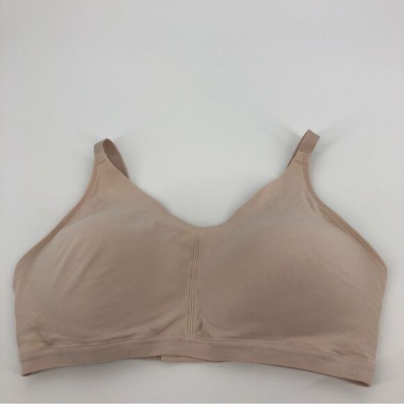 Warners Simply Perfect Wireless Bra 2XL Beige Nude RN0212T - Picture 3 of 11